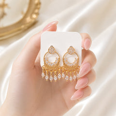 Zircon Earring-222 (White)