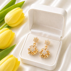 Zircon Earring-223 (Golden)