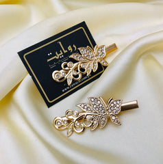 Hair Pin-165 (Pack of 2) (Golden)