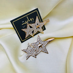 Hair Pin-158 (Pack of 2) (Golden)