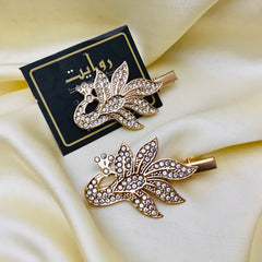 Hair Pin-153 (Pack of 2) (Golden)