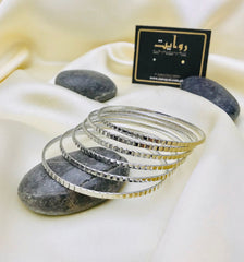 Oxidized Bangles-25 (Silver)