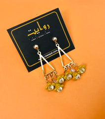 Fancy Earring-262 (Matt Yellow)