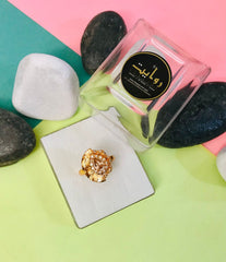 Zircon Ring-17 (Golden)