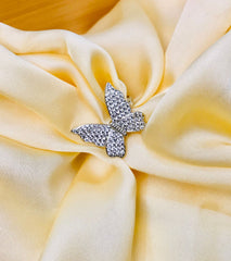 Zircon Butterfly Ring-02 (Silver)