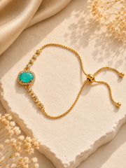 Adjustable Bracelet-261 (Ferozi)
