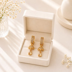 Zircon Hoop Bali-222(Golden)