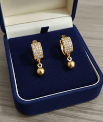 Zircon Hoop Bali-198 (Golden)