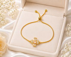 Adjustable Bracelet-264 (Golden)