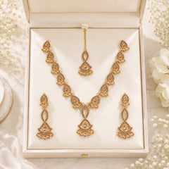 Zircon Necklace-53 (Golden)