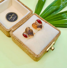 Ruby Studs-02 (Buy1 Get 1 Free)
