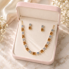 Zircon Locket Set-167 (Golden)