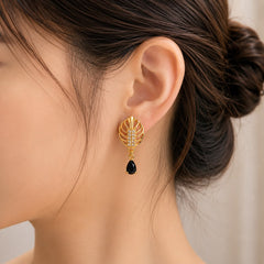 Zircon Hoop Bali-219(Black)