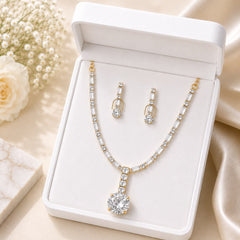 Zircon Locket Set-168 (White)