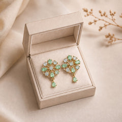 Zircon Earring-219 (Mint Green)