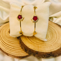 Adjustable Adult Bangle-80 (Maroon)