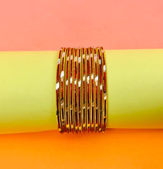 Multi Bangles-31 (Maroon)