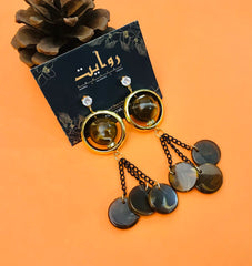 Fancy Earring-354 (Brown)