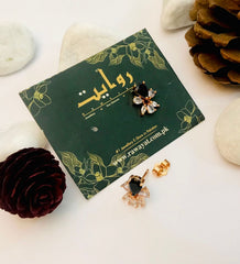 Zircon Studs-74 (Black)