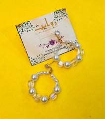 Fancy Earring-365 (White)