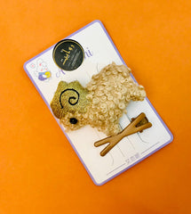 Hair Pin-173 (Pack of 2) (Brown)