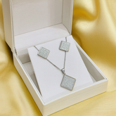 Zircon Locket Set-32 (Silver)