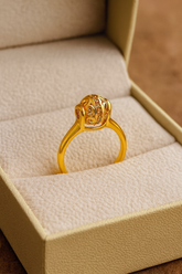Zircon Ring-95 (Golden)
