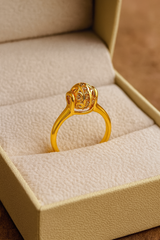 Zircon Ring-95 (Golden)