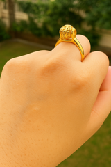 Zircon Ring-95 (Golden)