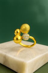 Zircon Ring-83 (Golden)