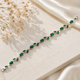 Tulip Bracelet (Silver/Green)