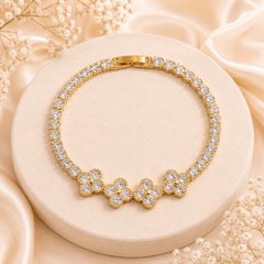 Zircon Bracelet-80 (Golden/White)
