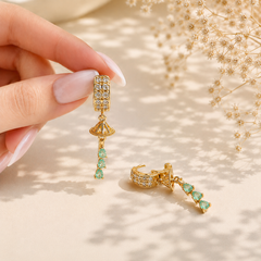 Zircon Hoop Bali-236 (Mint Green)