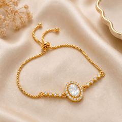 Adjustable Bracelet-265 (White)