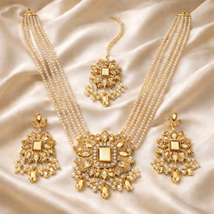 Zarnoor Rani Mala Set (Golden)