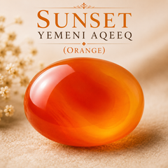 Sunset Yemeni Aqeeq (Orange)