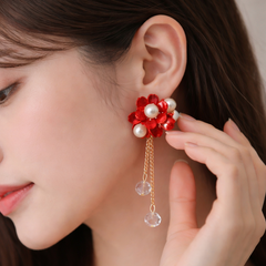Fancy Earring-352 (Red)