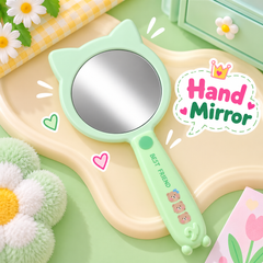 Bear Kids Hand Mirror-02 (Green)