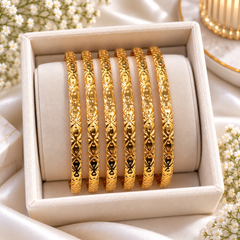 Gold Bangles-176 (Golden)