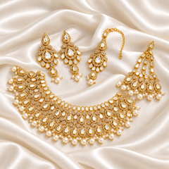 Kundan Necklace-55 (Pearl)