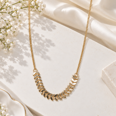 Stainless steel Gold Chain-197 (Golden)