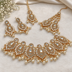 Bridal Jewellery complete Set-24 (Pearl)