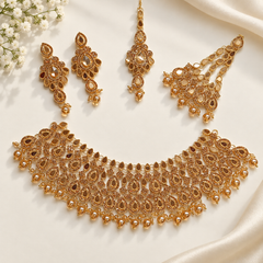 Kundan Necklace-56 (Golden)