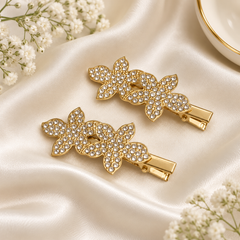 Hair Pin-154 (Pack of 2) (Golden)