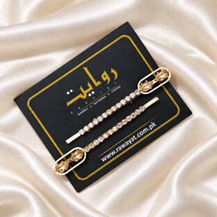 Hair Pin-148 (Pack of 2) (Golden)