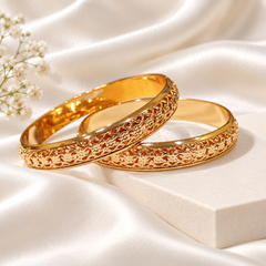 Gold Plated Kara Pair-70