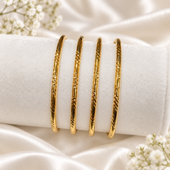 Gold Bangles-186 (Golden)