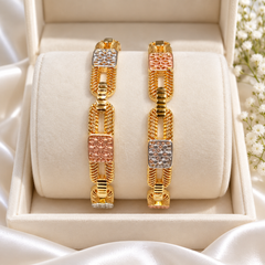 Gold Plated Openable Kara-21 (Rhodium)