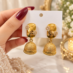 Zircon Jhumki-119 (Golden)