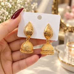 Zircon Jhumki-120 (Golden)